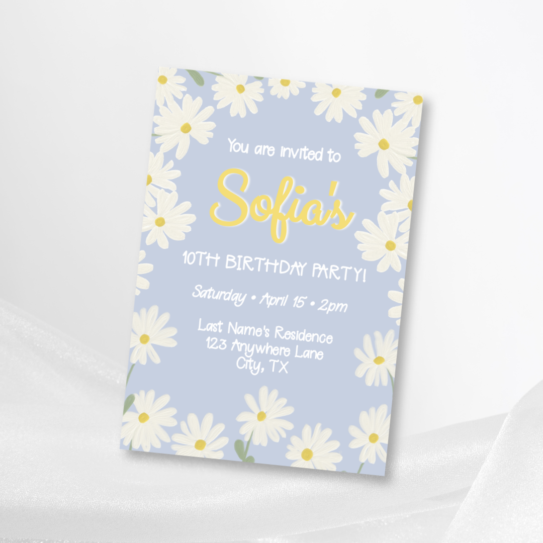 Daisy Invitation