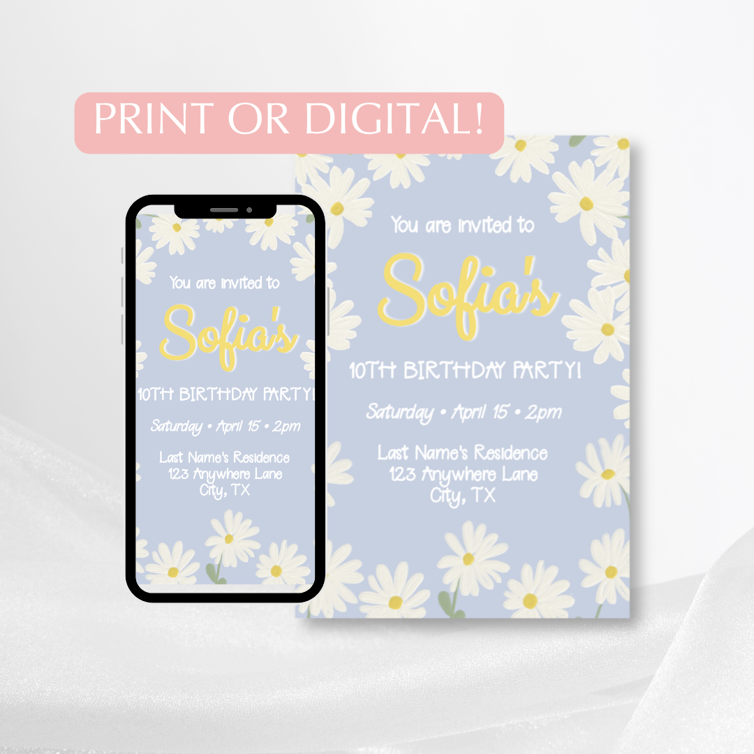 Daisy Invitation